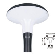 Thin rod circular courtyard lamp